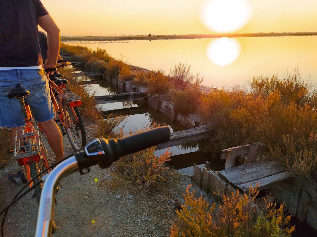 Saline al tramonto in bici - Severi Hotels - Minibus Garden Cervia